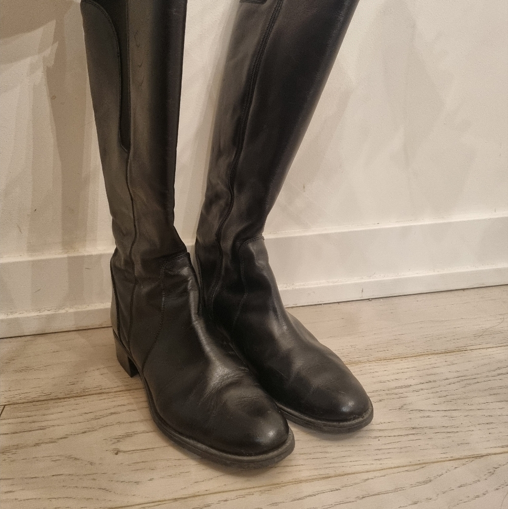 Black Knee High Boots
